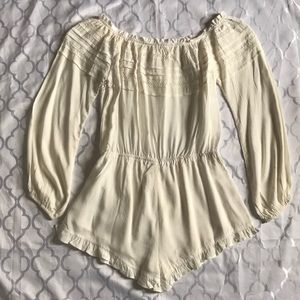 ruffle and lace romper